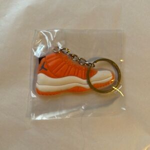 Keychain, NEW, Sneaker, Orange & White, Unisex